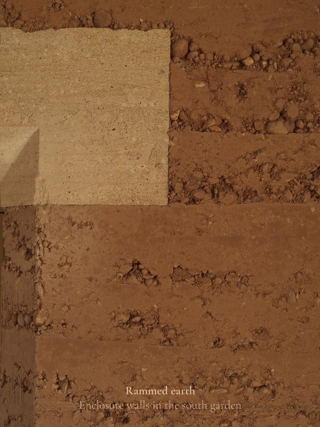 Architectural project - natural hues, earthy aesthetic, raw material, earthy wall, traditional technique, manual construction, earth architecture, minimal design, organic texture, passive design, sustainable design, warm tones, eco design, sustainable architecture, neutral tones, beige, brown, eco friendly, natural finish, sustainable building, eco construction, rammed earth, rammed earth wall, natural material, earthy texture, thermal mass, earth tones, rustic texture, earth construction, textured wall, energy efficient, earthy vibe, rustic style, earthy tones, organic architecture, environmental design, textured finish, handmade aesthetic, sustainable material, natural construction, rustic aesthetic, natural insulation, clay wall
