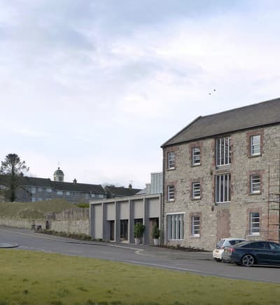Architectural project - stone facade, heritage preservation, traditional meets modern, modern extension, countryside vibe, contemporary addition, country house, historic building, renovation project, grass lawn, tall windows, eco-friendly design, wood, grey tones, metal, outdoor space, natural light, glass, sustainable architecture, grey, brown, farmhouse style, rustic vibe, vernacular architecture, rustic charm, industrial touch, neutral palette, adaptive reuse, natural landscape, large windows, bright exterior, stone, earthy tones, countryside architecture, traditional design, brick, rural setting, brick facade, heritage building, cozy exterior, rustic exterior, residential building, sustainable renovation, architectural contrast, rural retreat, mixed materials, inviting facade, brick texture, stone texture