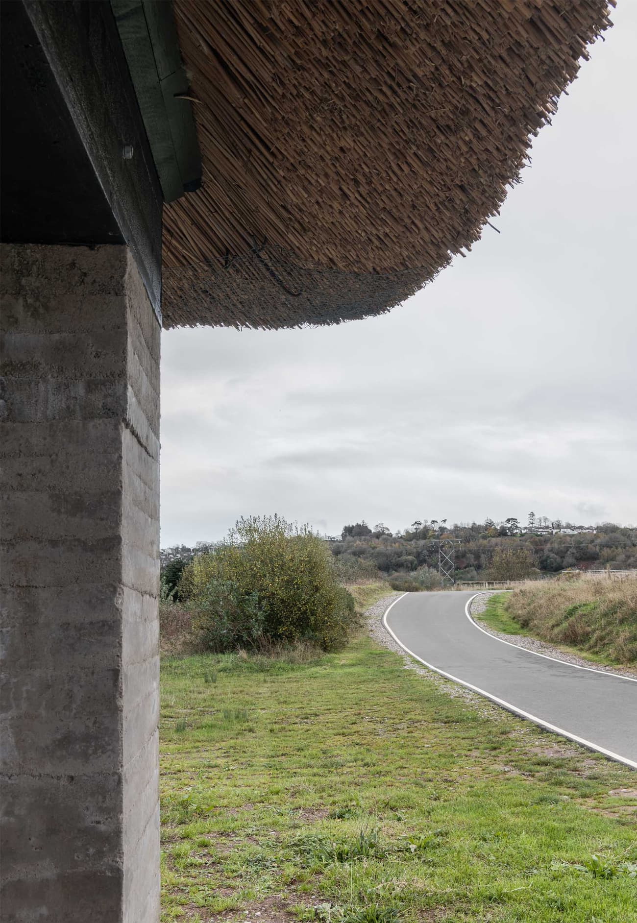 Architectural project - rural escape, straw, ecological building, minimal design, natural materials, raw materials, outdoor space, outdoor living, passive design, sustainable design, natural tones, eco design, grey, green, concrete, natural setting, rural architecture, simple design, rustic vibe, vernacular architecture, eco-friendly construction, scenic view, landscape integration, countryside home, landscape view, textured wall, countryside view, earthy tones, nature connection, rural setting, environmental architecture, green design, rustic aesthetic, low impact, pastoral scene, sustainable living, concrete wall, rural retreat